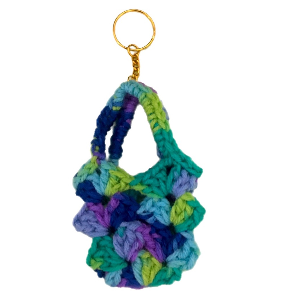 Crochet Farmer’s Market Bag Keychain